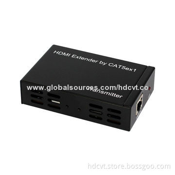 HDMI Extender, Over One Cat6, Bandwidth Up to 225MHz, 5-12V DC Wide Power Supply